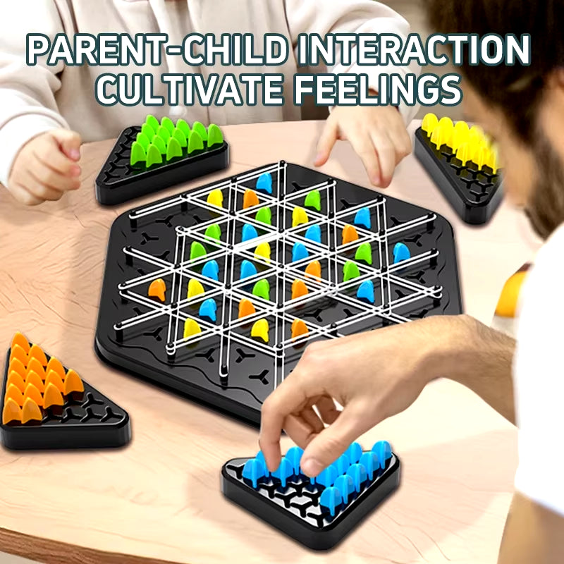 Geometry Chain Chess Puzzle – Triangle Desktop Game for Family Fun & Thinking Skills Training