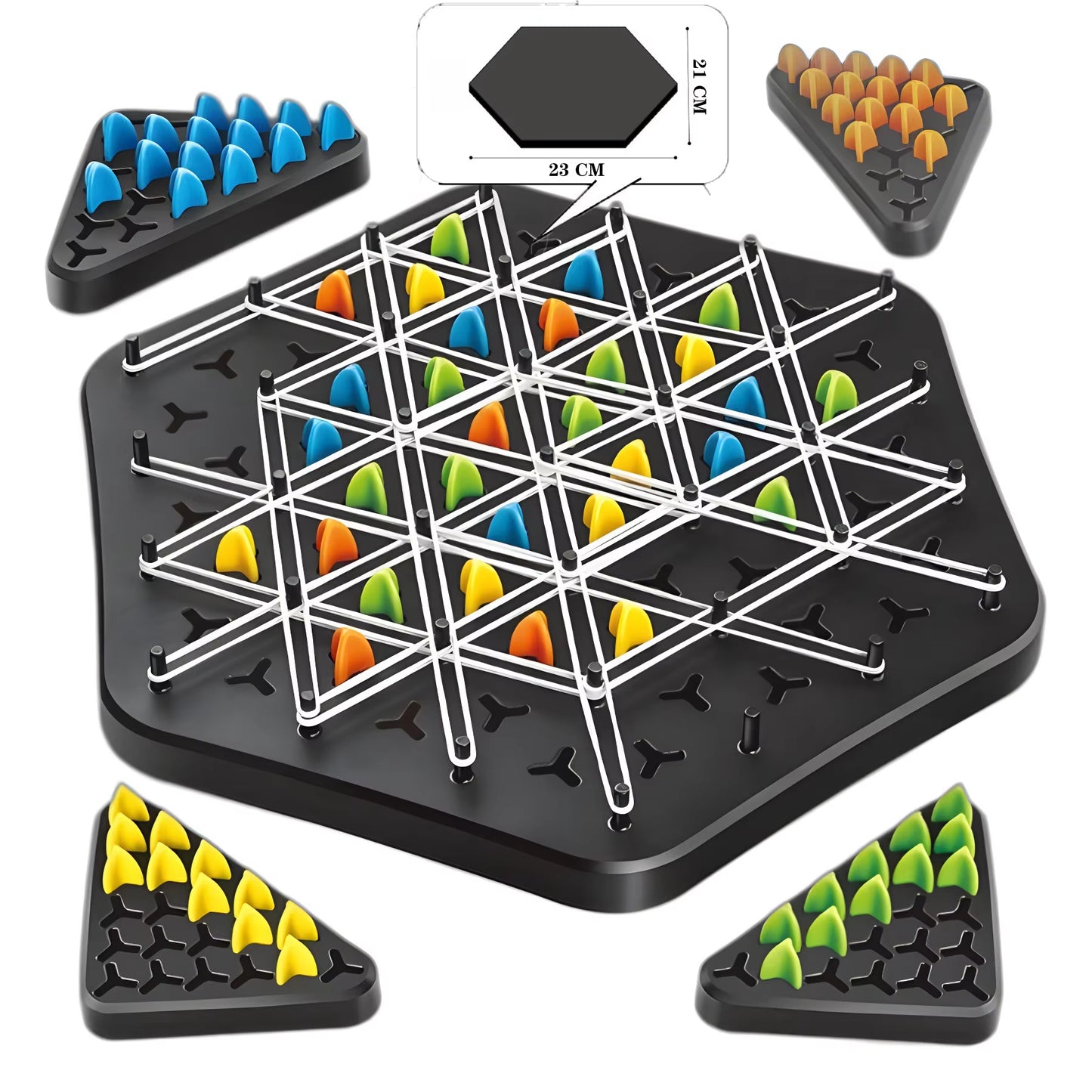 Geometry Chain Chess Puzzle – Triangle Desktop Game for Family Fun & Thinking Skills Training