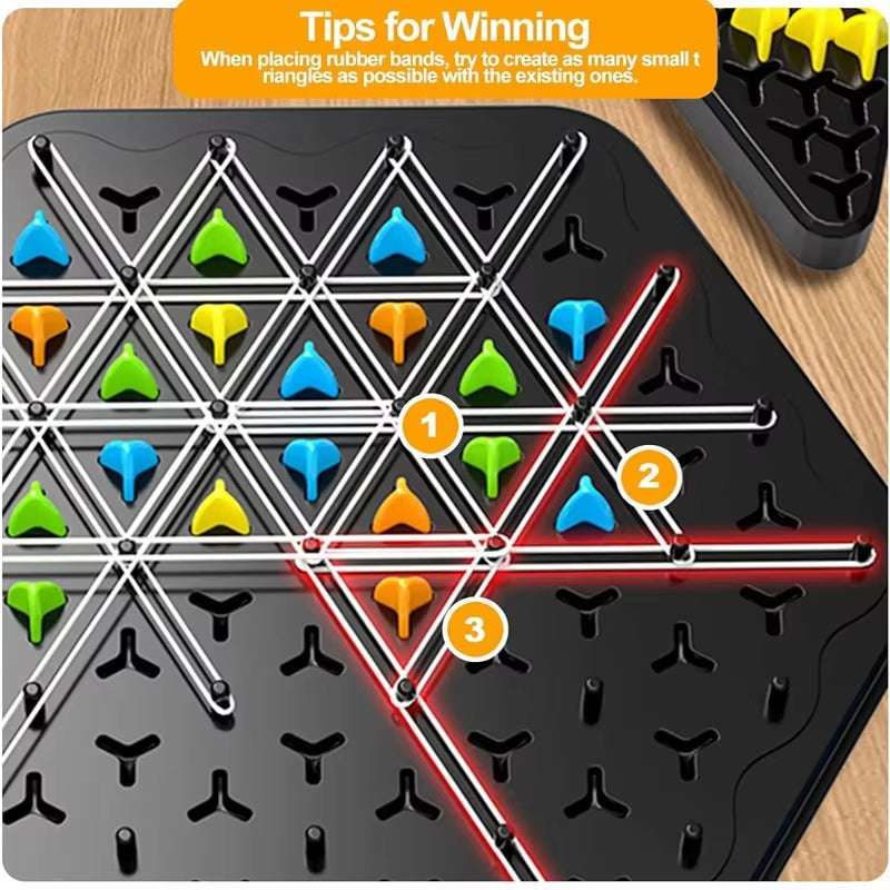 Geometry Chain Chess Puzzle – Triangle Desktop Game for Family Fun & Thinking Skills Training