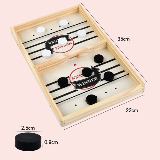 Fast Sling Puck Table Hockey Game – Family Party Board Game for Kids & Adults | Desktop Battle Game