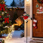 Solar Christmas Snowman & Santa Palace Lights – Warm White Outdoor Kettle Lights for Garden, Lawn & Holiday Decor