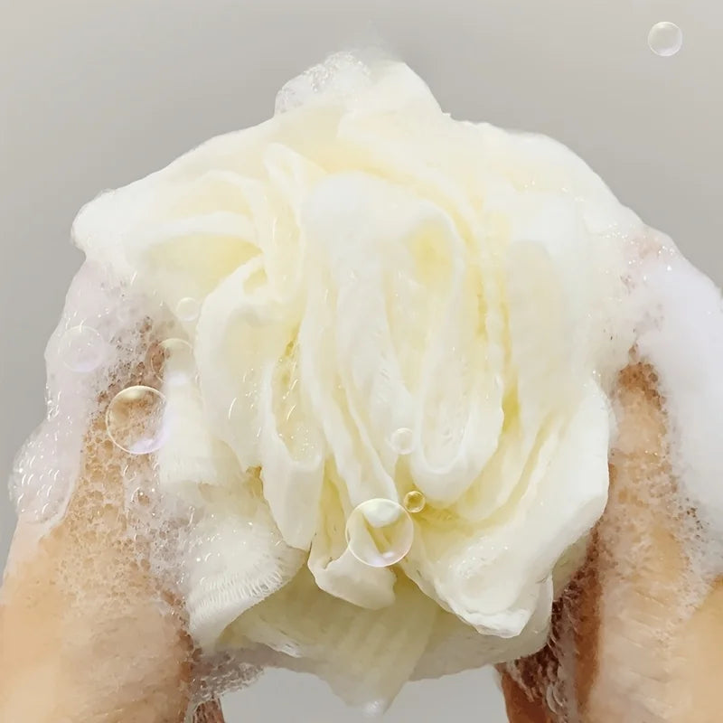 2-in-1 Loofah Bath Sponge with Soap Dispenser – Soft Exfoliating Shower Scrubber for Men & Women