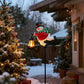 Solar Christmas Snowman & Santa Palace Lights – Warm White Outdoor Kettle Lights for Garden, Lawn & Holiday Decor