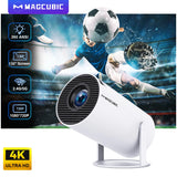 4K Projector with Android 11 – 260 ANSI, Dual WiFi, 180° Flexibility, BT 5.0 for Portable Home Cinema