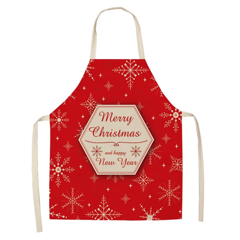 Linen Merry Christmas Apron – Festive Kitchen Accessory for Christmas 2025 & New Year Gifting