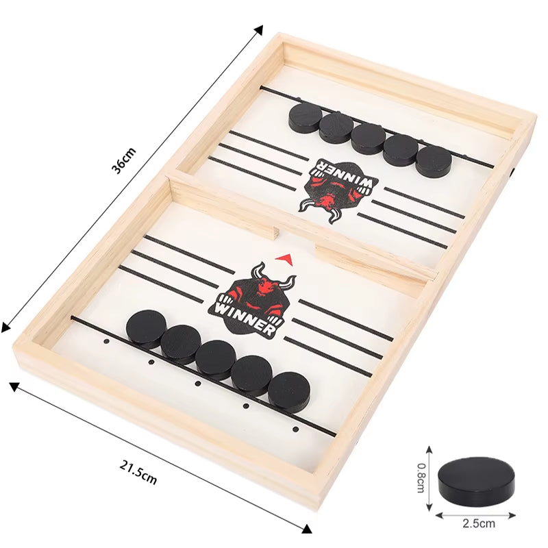 Fast Sling Puck Table Hockey Game – Family Party Board Game for Kids & Adults | Desktop Battle Game