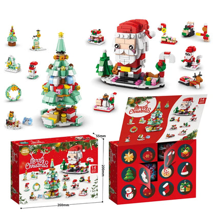 Christmas Building Blocks Set – DIY Advent Calendar Kit for Kids (Ages 6+)