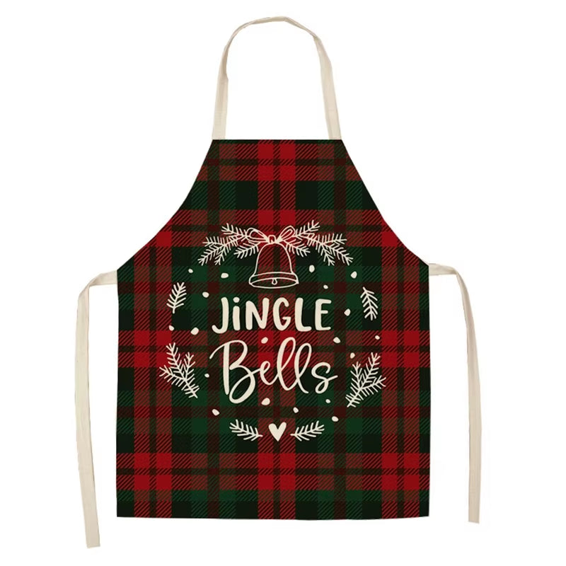 Linen Merry Christmas Apron – Festive Kitchen Accessory for Christmas 2025 & New Year Gifting