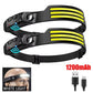 COB LED Rechargeable Headlamp – Motion Sensor Headlight with USB Charging for Camping, Fishing & Outdoor Use