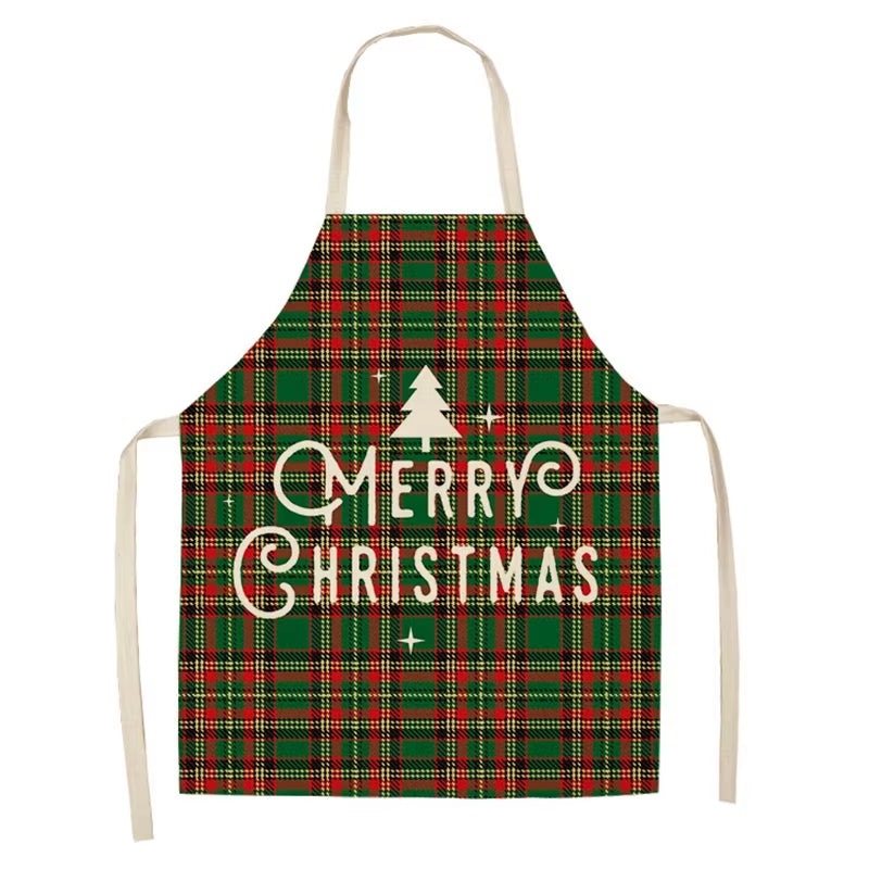 Linen Merry Christmas Apron – Festive Kitchen Accessory for Christmas 2025 & New Year Gifting