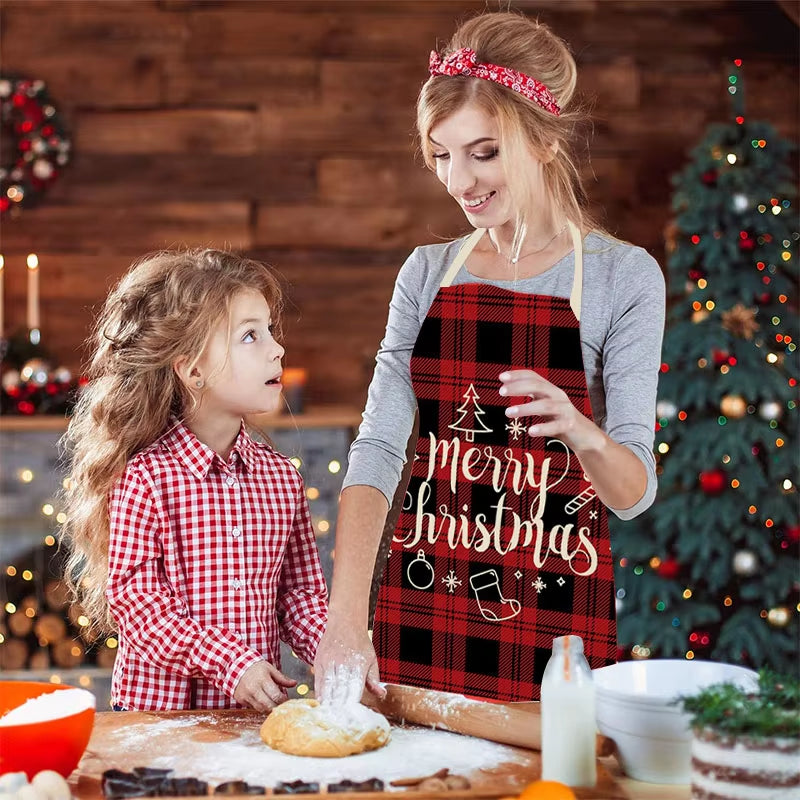 Linen Merry Christmas Apron – Festive Kitchen Accessory for Christmas 2025 & New Year Gifting