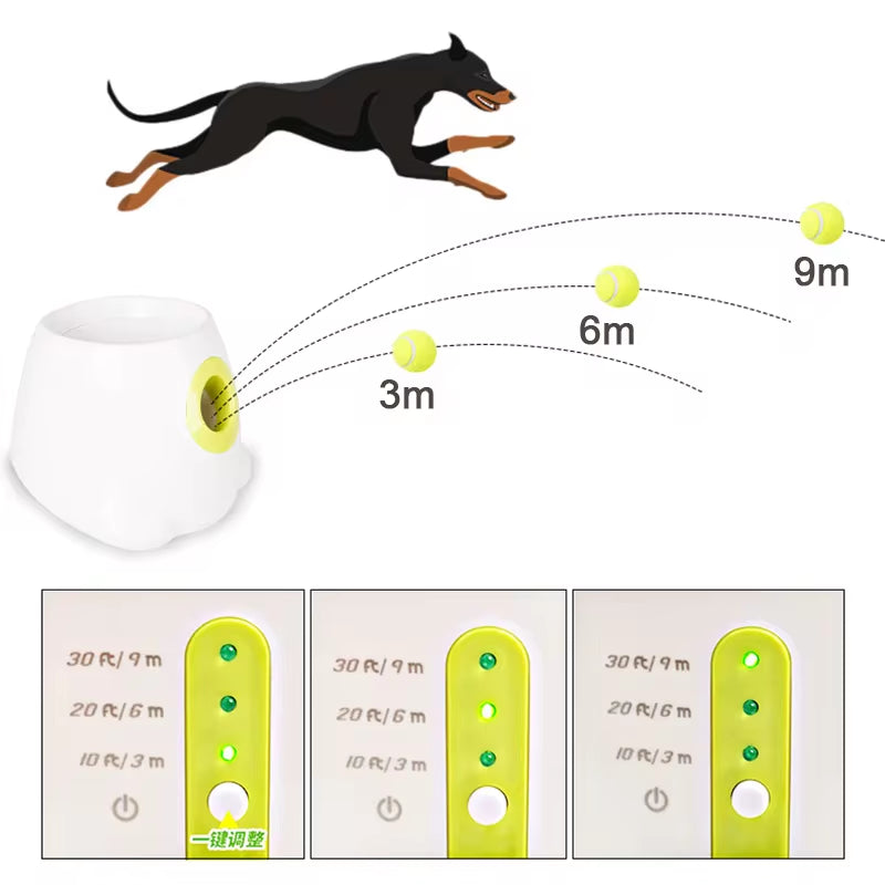 Automatic Dog Ball Launcher – Tennis Ball Throwing Toy for Active Playtime