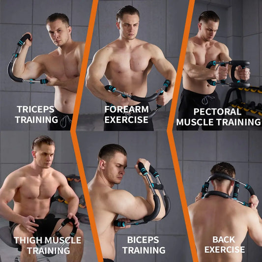HOTWAVE Adjustable Arm & Chest Trainer – Portable Spring Resistance Strength Training Equipment for Upper Body Workouts