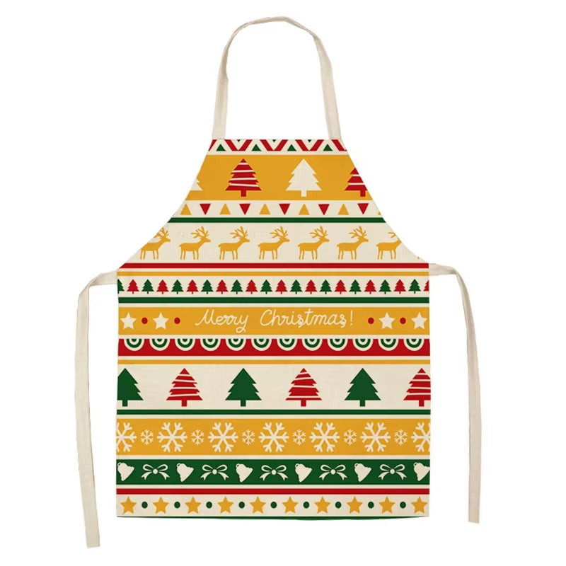 Linen Merry Christmas Apron – Festive Kitchen Accessory for Christmas 2025 & New Year Gifting
