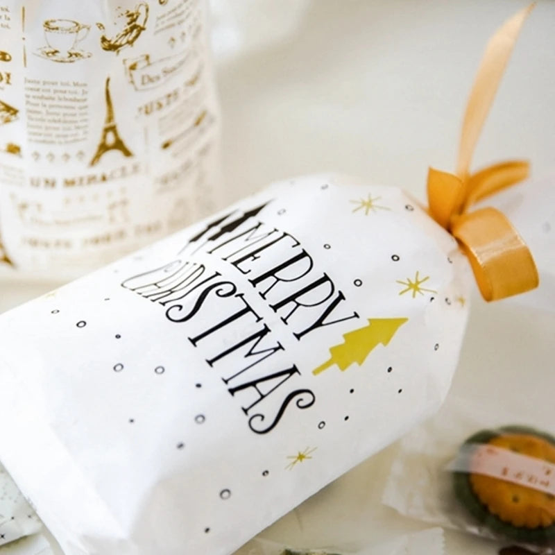 Christmas Gift Bags – Santa Claus Candy Bags for Presents & Holiday Decorations