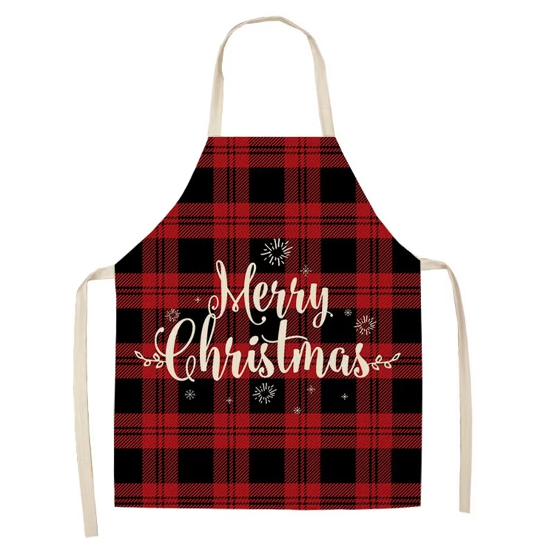 Linen Merry Christmas Apron – Festive Kitchen Accessory for Christmas 2025 & New Year Gifting