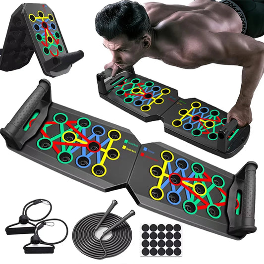 Portable Push-Up Board Set – Foldable Multifunctional Push-Up Bar for Chest, Abs, Arms & Back Training