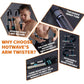 HOTWAVE Adjustable Arm & Chest Trainer – Portable Spring Resistance Strength Training Equipment for Upper Body Workouts