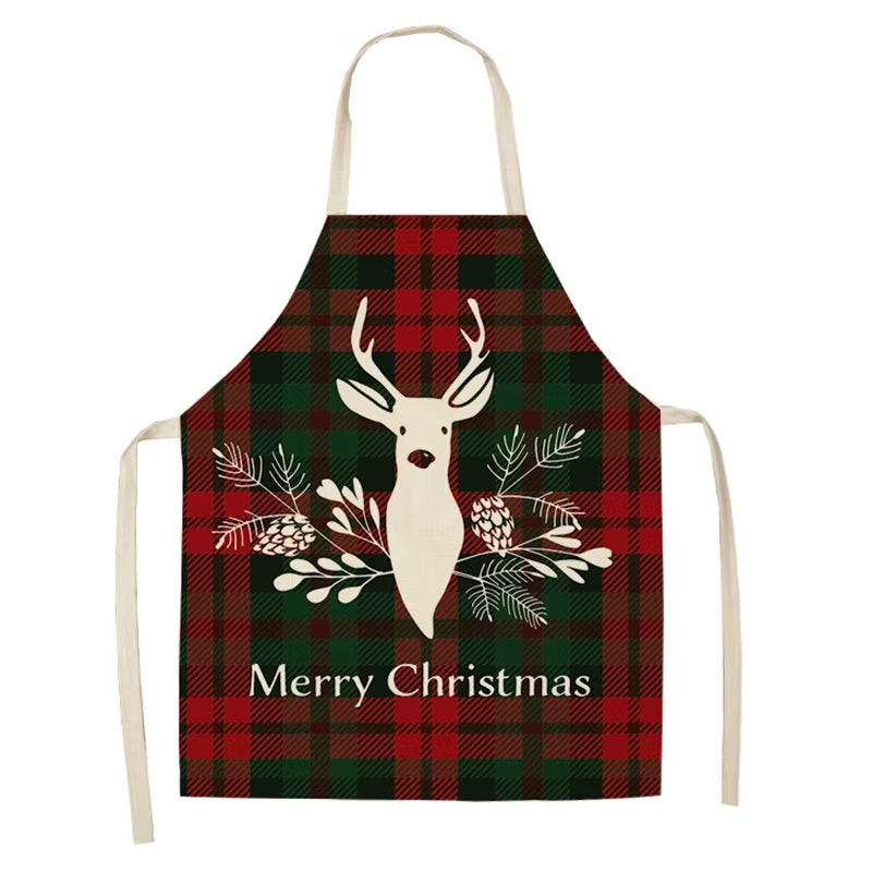 Linen Merry Christmas Apron – Festive Kitchen Accessory for Christmas 2025 & New Year Gifting