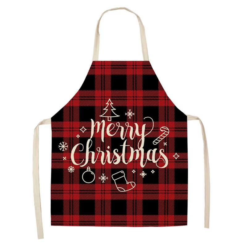 Linen Merry Christmas Apron – Festive Kitchen Accessory for Christmas 2025 & New Year Gifting