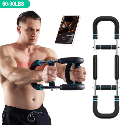HOTWAVE Adjustable Arm & Chest Trainer – Portable Spring Resistance Strength Training Equipment for Upper Body Workouts