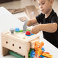Kids Wooden Tool Bench Set – Montessori Construction Workbench Educational Toy for Boys & Girls | Perfect Christmas & Birthday Gift