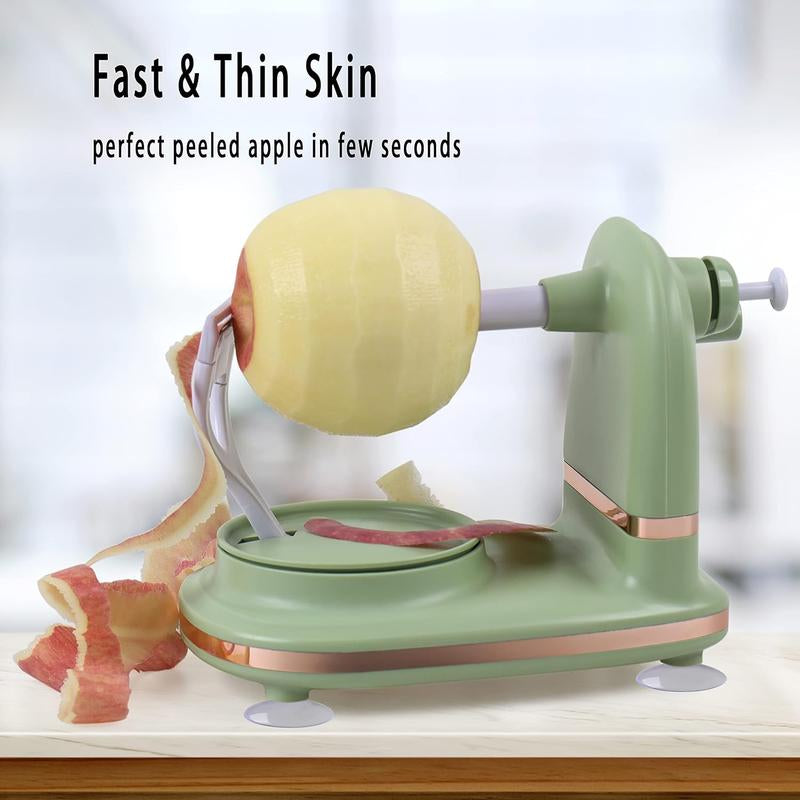Manual Apple Peeler, Slicer & Corer – Quick Kitchen Tool for Applesauce, Pie Making & Food Prep