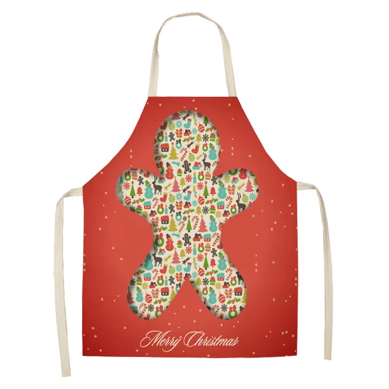 Linen Merry Christmas Apron – Festive Kitchen Accessory for Christmas 2025 & New Year Gifting