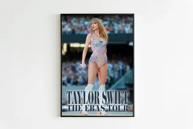 Taylor Swift The Eras Tour Canvas Wall Art – Modern Pop Singer Poster for Bedroom Decor & Gifts