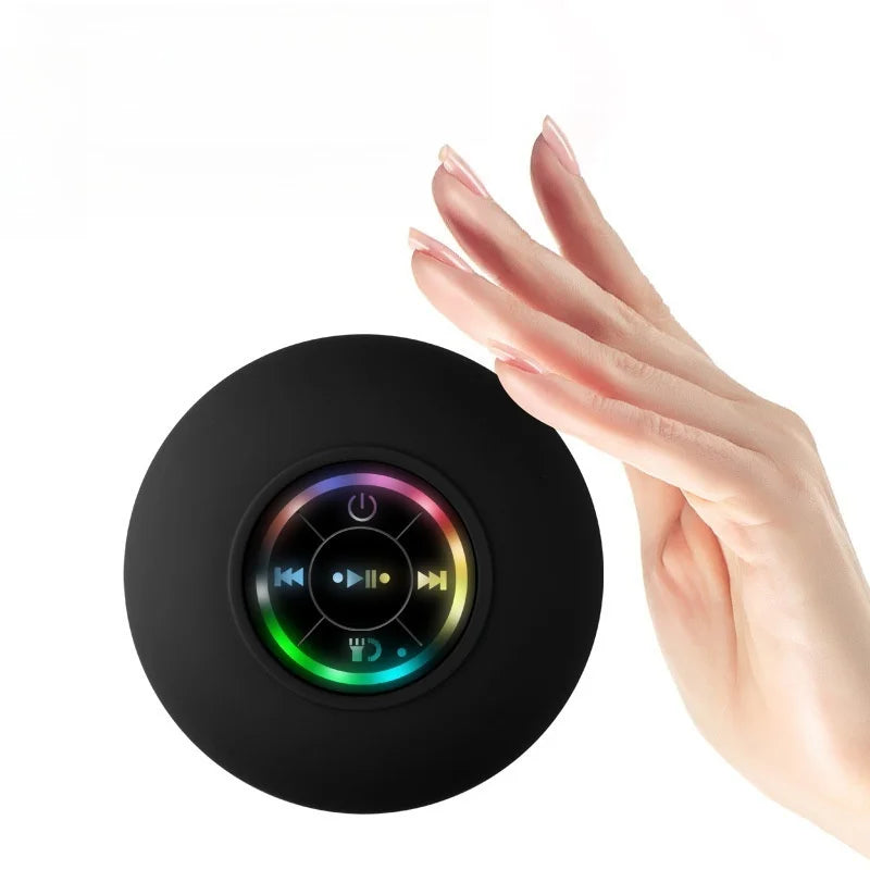 Waterproof Bluetooth Shower Speaker – Mini Portable Wireless Speaker with Suction Cup for Bathroom, Outdoors & Sports