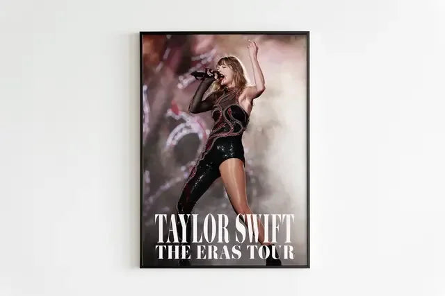 Taylor Swift The Eras Tour Canvas Wall Art – Modern Pop Singer Poster for Bedroom Decor & Gifts