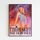 Taylor Swift The Eras Tour Canvas Wall Art – Modern Pop Singer Poster for Bedroom Decor & Gifts