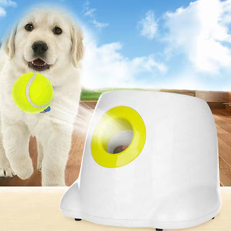 Automatic Dog Ball Launcher – Tennis Ball Throwing Toy for Active Playtime