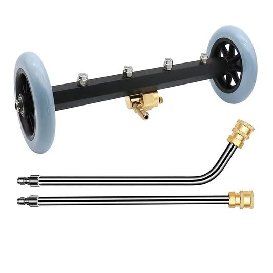 5000 PSI High-Pressure Car Undercarriage Washer – 16-Inch Water Broom with 2 Extension Rods for Chassis Cleaning