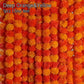 Artificial Marigold Garland – Long Strands for Pooja, Diwali, Weddings, and Festive Decorations