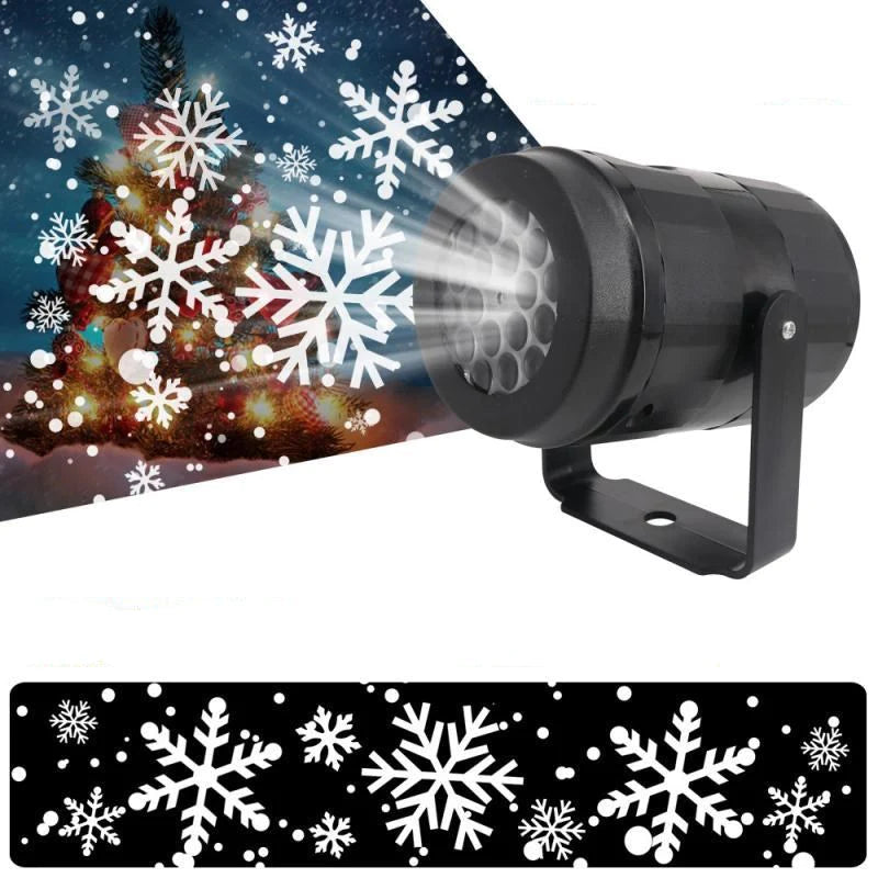 LED Christmas Snow Light Projector – Festive Decorations Lamp for Holiday Magic