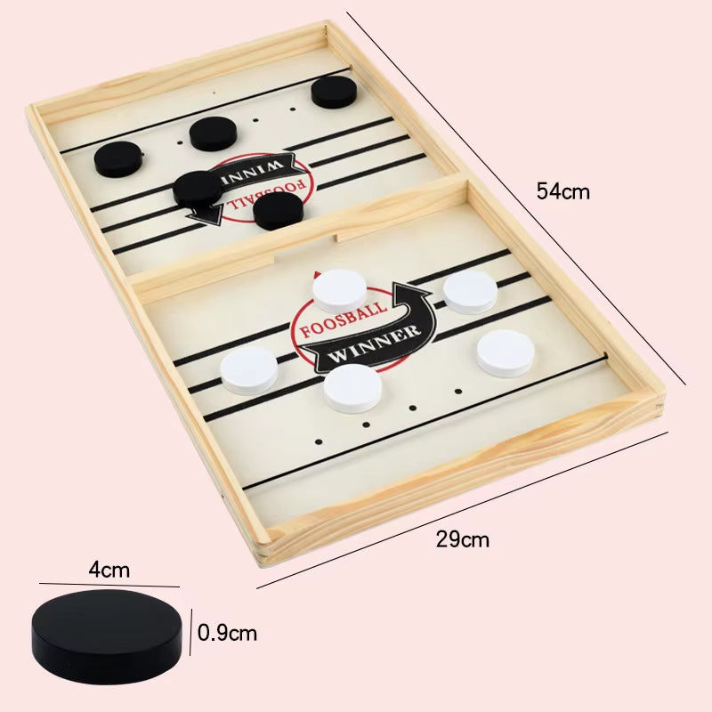 Fast Sling Puck Table Hockey Game – Family Party Board Game for Kids & Adults | Desktop Battle Game