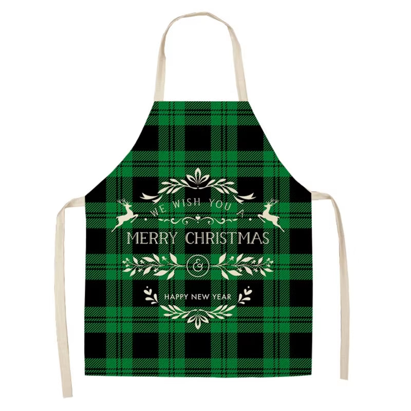 Linen Merry Christmas Apron – Festive Kitchen Accessory for Christmas 2025 & New Year Gifting