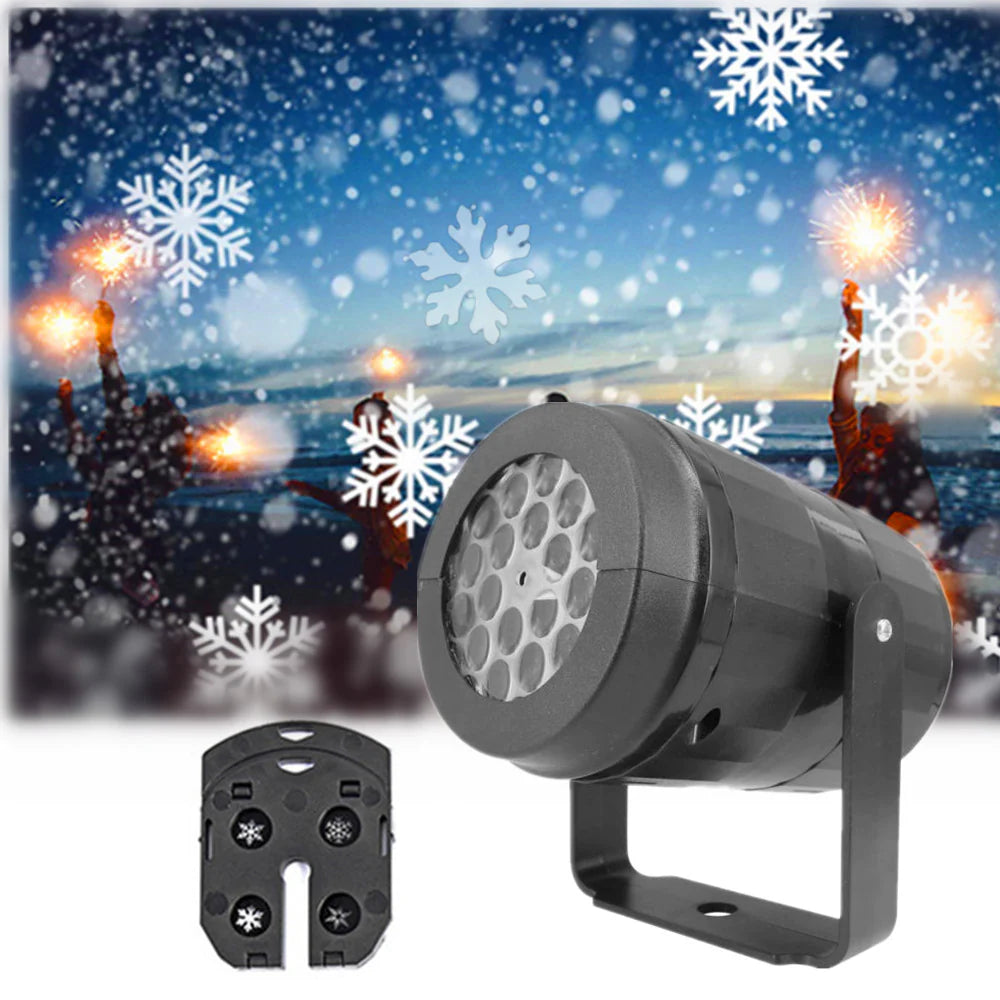 LED Christmas Snow Light Projector – Festive Decorations Lamp for Holiday Magic