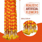 Artificial Marigold Garland – Long Strands for Pooja, Diwali, Weddings, and Festive Decorations