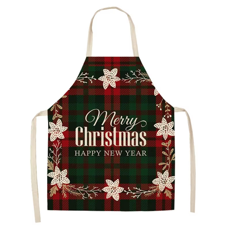 Linen Merry Christmas Apron – Festive Kitchen Accessory for Christmas 2025 & New Year Gifting