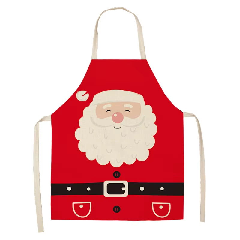 Linen Merry Christmas Apron – Festive Kitchen Accessory for Christmas 2025 & New Year Gifting