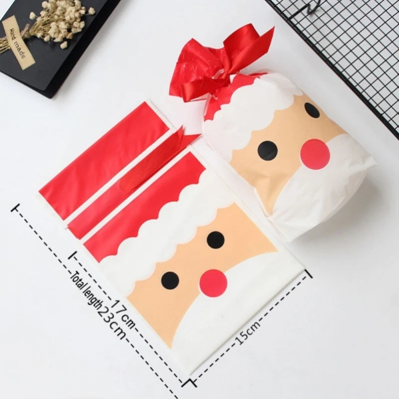Christmas Gift Bags – Santa Claus Candy Bags for Presents & Holiday Decorations