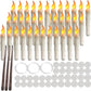 LED Floating Flameless Candles with Magic Wand – Flickering Warm Light for Christmas & Halloween Parties (Set of 12/48)