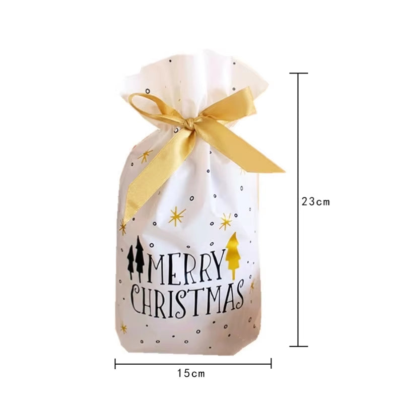 Christmas Gift Bags – Santa Claus Candy Bags for Presents & Holiday Decorations