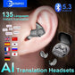 Bluetooth 5.3 AI Translation Earbuds – Wireless Noise-Reduction Headphones Supporting 135 Languages | HiFi Sleep & Travel Earphones