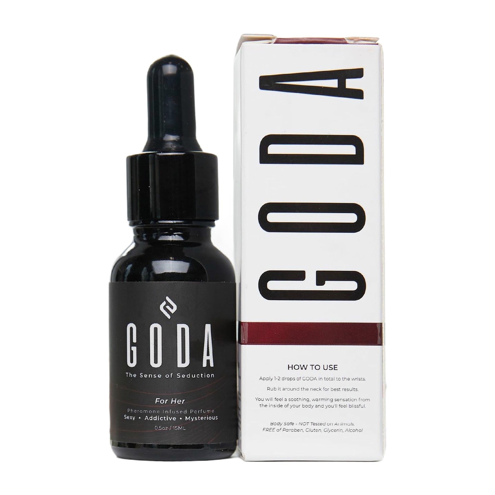 GODA for Her Pheromone Perfume – 15ML Long-Lasting Fragrance with Jasmine & Rose for Women